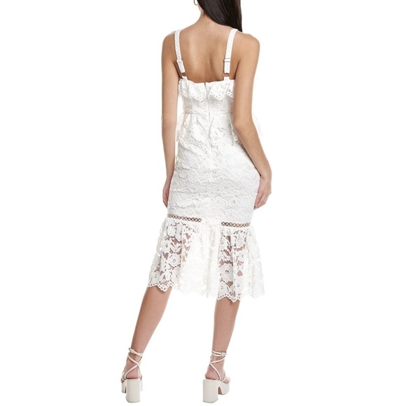 NWT Likely Leigh Lace Midi Dress in White Sz. 12 - Picture 7 of 7